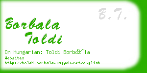 borbala toldi business card